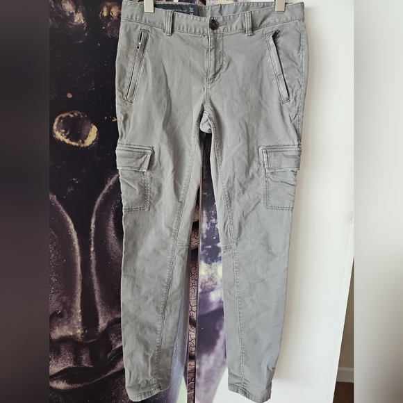 AX Armani Exchange Ladies Green Skinny Leg Cargo Pants Size 28 US‎ - Picture 1 of 7